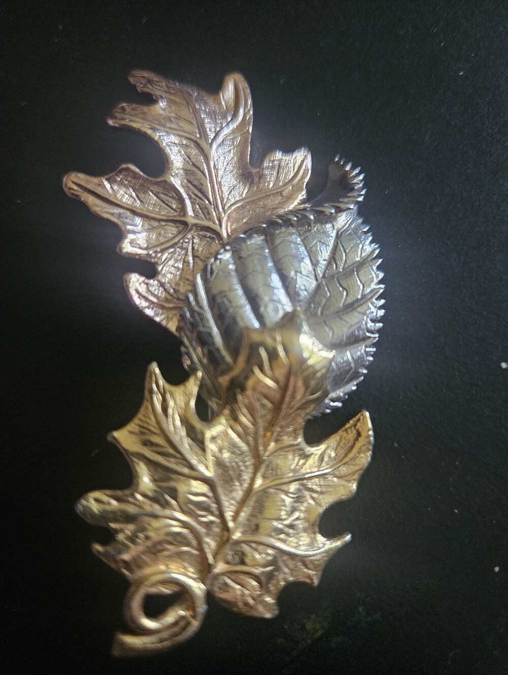 Gold Leaf Decorative Accent - Gold Finish